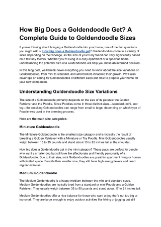How Big Does a Goldendoodle Get_ A Complete Guide to Goldendoodle Sizes