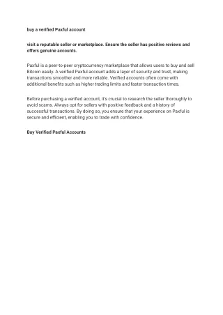 buy a verified Paxful account