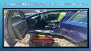 Fast and Reliable Car Key Replacement in Colorado Springs