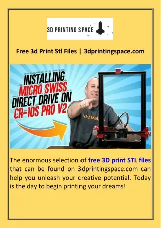 Free 3d Print Stl Files  3dprintingspace.com