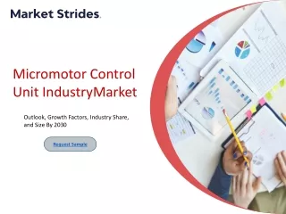 Micromotor Control Unit IndustryMarket