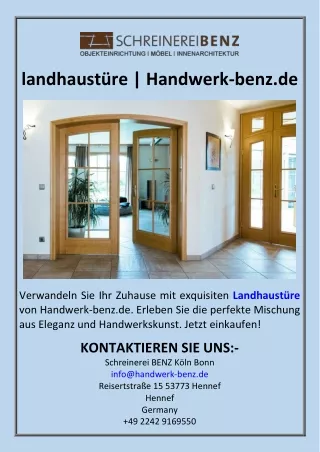 landhaustüre  Handwerk-benz.de