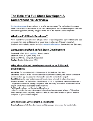 _ micro blog ofFull Stack Developer