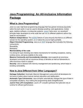 micro blog of java