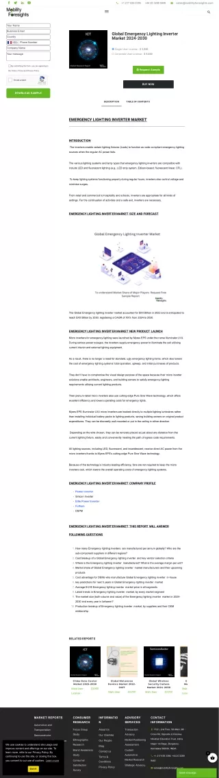 Emergency Lighting Inverter Market