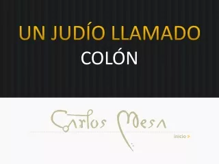 Un judío llamado Colón