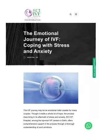 The Emotional Journey of IVF: Coping with Stress and Anxiety