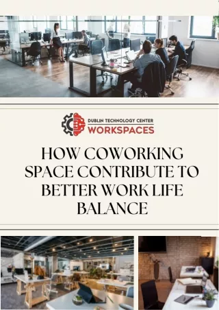 How Coworking space contribute to better work life balance