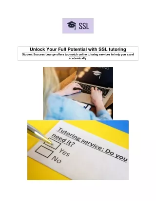 Unlock Your Full Potential with SSL tutoring
