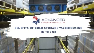 Benefits of Cold Storage Warehousing in the UK