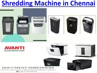 Shredding Machine in Chennai - Shredding Machine Manufacturers