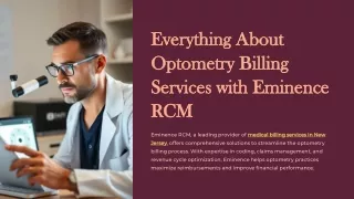 Everything About Optometry Billing Services with Eminence RCM