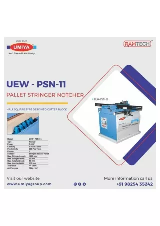 Pallet Machinery Products Manufacturing in Ahmedabad, India