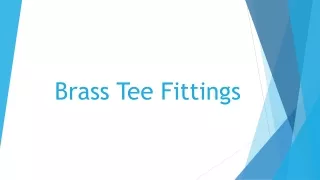 Brass Tee Fittings