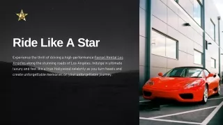 Unforgettable Ferrari Rental Experience in Los Angeles with Ride Like A Star