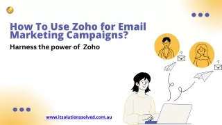 How To Use Zoho for Email Marketing Campaigns?