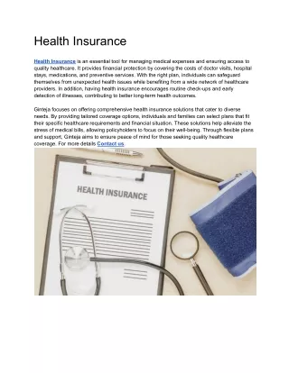 Health Insurance