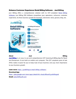 Retail Billing Software