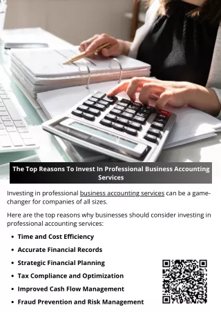 The Top Reasons To Invest In Professional Business Accounting Services
