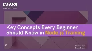 Key Concepts Every Beginner Should Know in Node.js Training