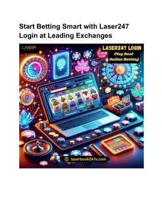Start Betting Smart with Laser247 Login at Leading Exchanges