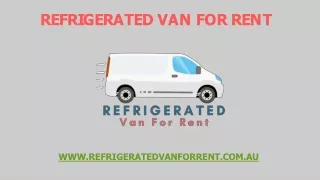 Freezer Vans For Rent