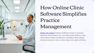 How Online Clinic Software Simplifies Practice Management