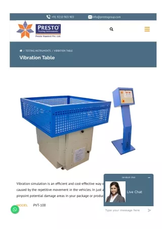 Benefits of Vibration Table & Chamber