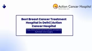 Best Breast Cancer Treatment Hospital in Delhi | Action Cancer Hospital