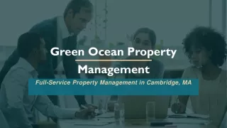 Full-Service Property Management in Cambridge, MA