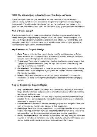 "Creative Graphic Design Solutions: Transforming Ideas into Visual Masterpieces"