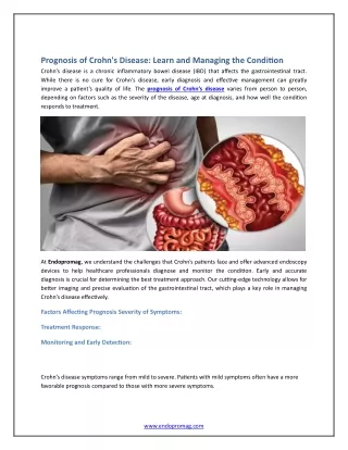 Prognosis of Crohn