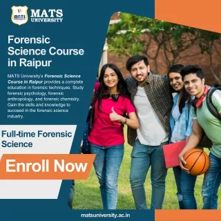 Forensic Science Course in Raipur 841