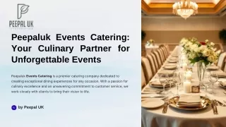 Events Catering Services for Memorable Occasions