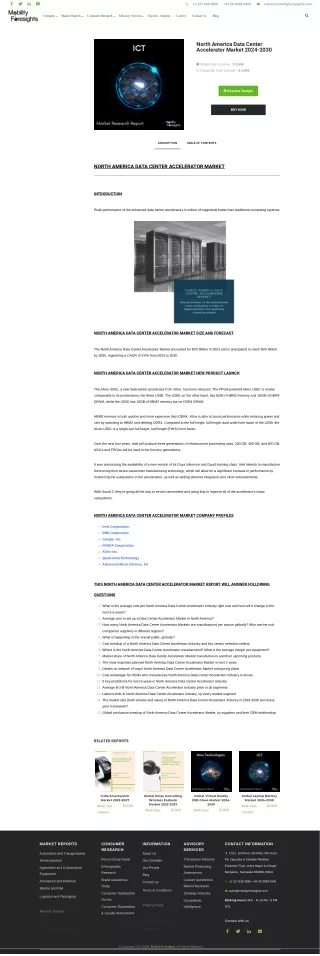 North America Data Center Accelerator Market trends