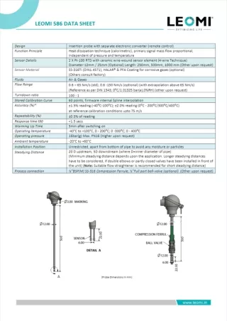 Insertion Thermal Mass Flow Meter in India