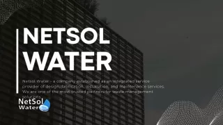 Top Sewage Treatment Plant Manufacturer in Gurgaon Netsol Water