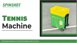 leading provider of Tennis Ball Machines