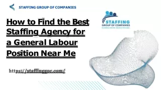 How to Find the Best Staffing Agency for a General Labour Position Near Me