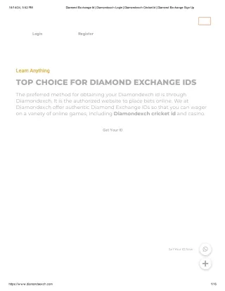 diamond exchange id number