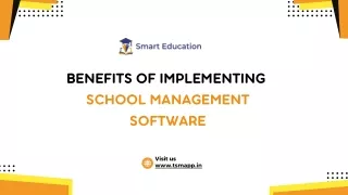 Benefits of Implementing School Management Software