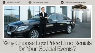 Why Choose Low Price Limo Rentals for Your Special Events