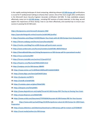 Prepare Smarter with DumpsArena AZ-500 Dumps PDF
