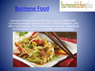 burmese food