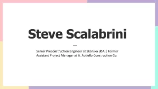 Steve Scalabrini - A Tactical Genius From Oakland, NJ