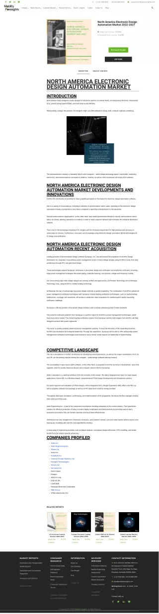 North America Electronic Design Automation Market trends
