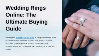Wedding Ring online The Ultimate Buying Guide