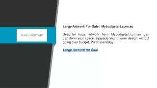 Large Artwork For Sale Mybudgetart.com.au