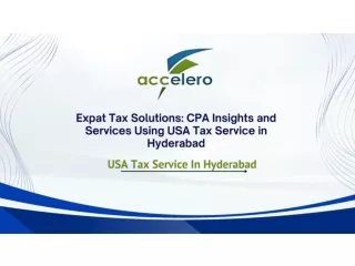 Expat Tax Solutions CPA Insights and Services Using USA Tax Service in Hyderabad