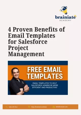 4 Proven Benefits of Email Templates for Salesforce Project Management